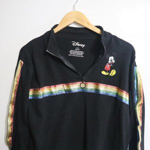 Disney Rainbow Mickey mouse pullover sweater M
